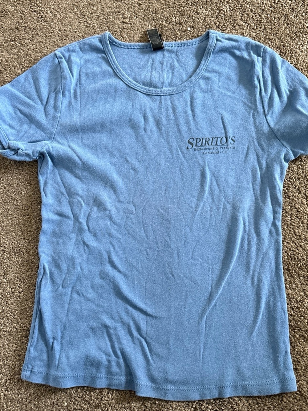 SPIRITO'S Light Blue Logo Tee